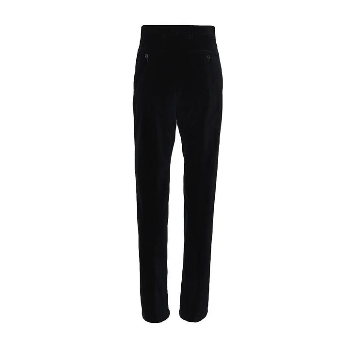 Dolce &amp; Gabbana Black Cotton Casual Pants
