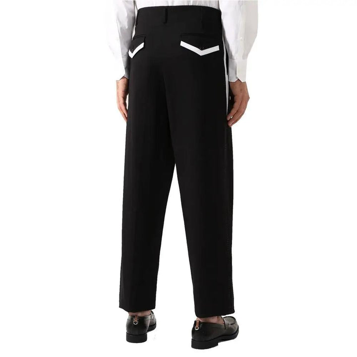 Dolce & Gabbana Black Cotton Casual Pants