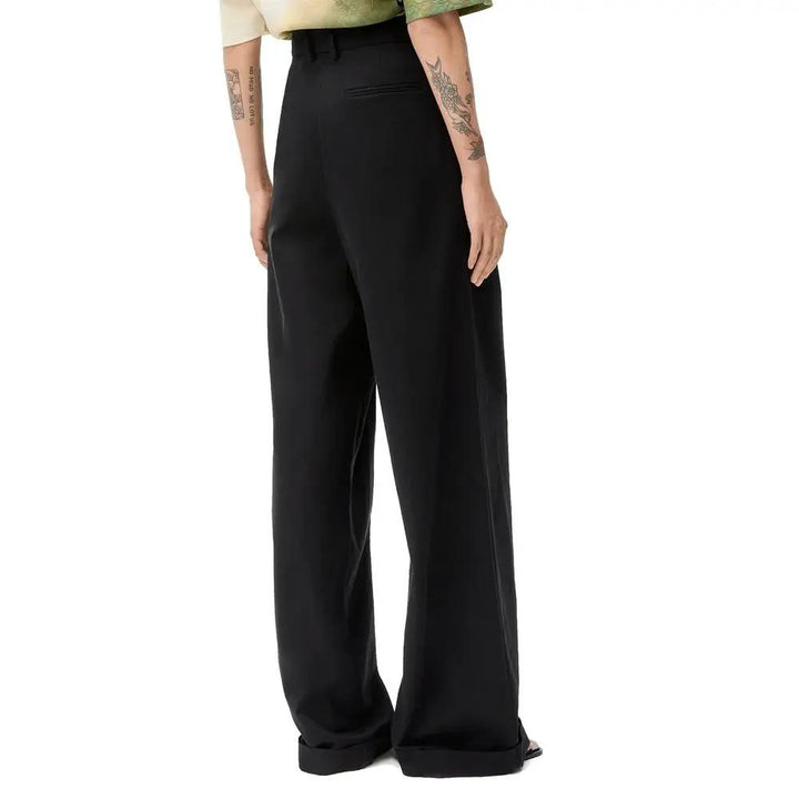 Loewe Black Cotton Casual Pants