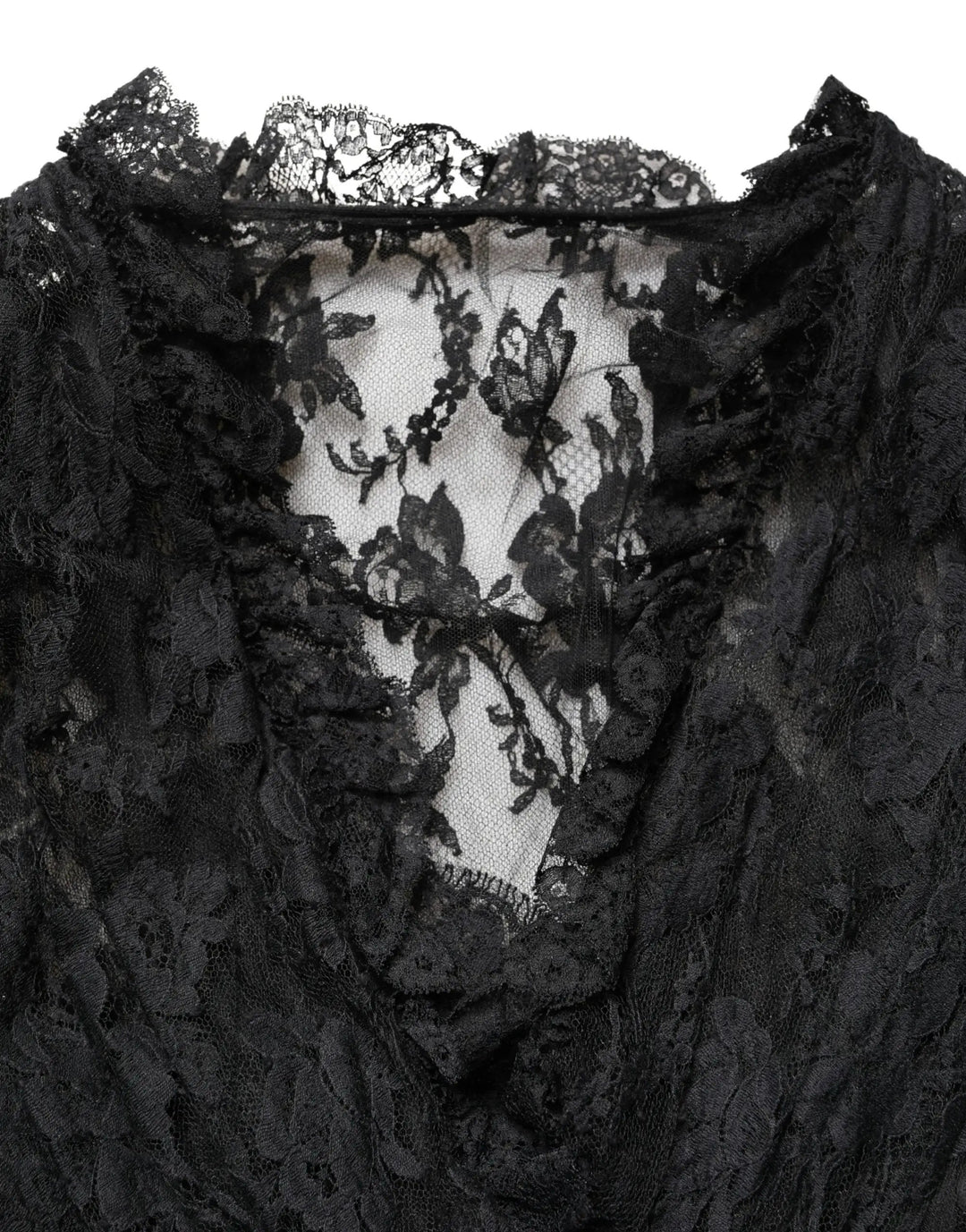 Dolce &amp; Gabbana Sample Sale | Dolce &amp; Gabbana Black Lace A-line Long Evening Gown Dress - | Designer outlet