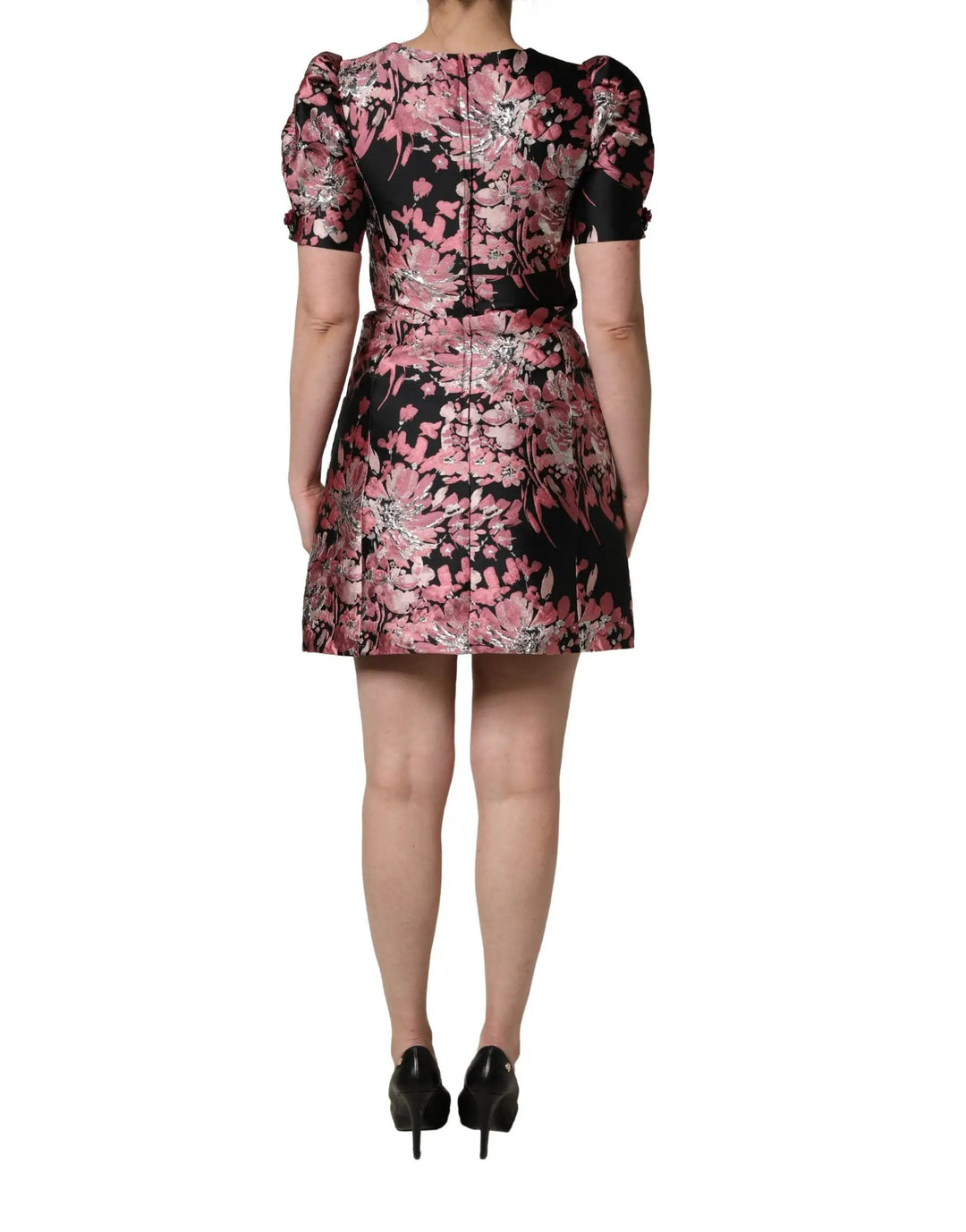 Dolce &amp; Gabbana Sample Sale | Dolce &amp; Gabbana Multicolor Floral Brocade A-line Mini Dress - | Designer outlet