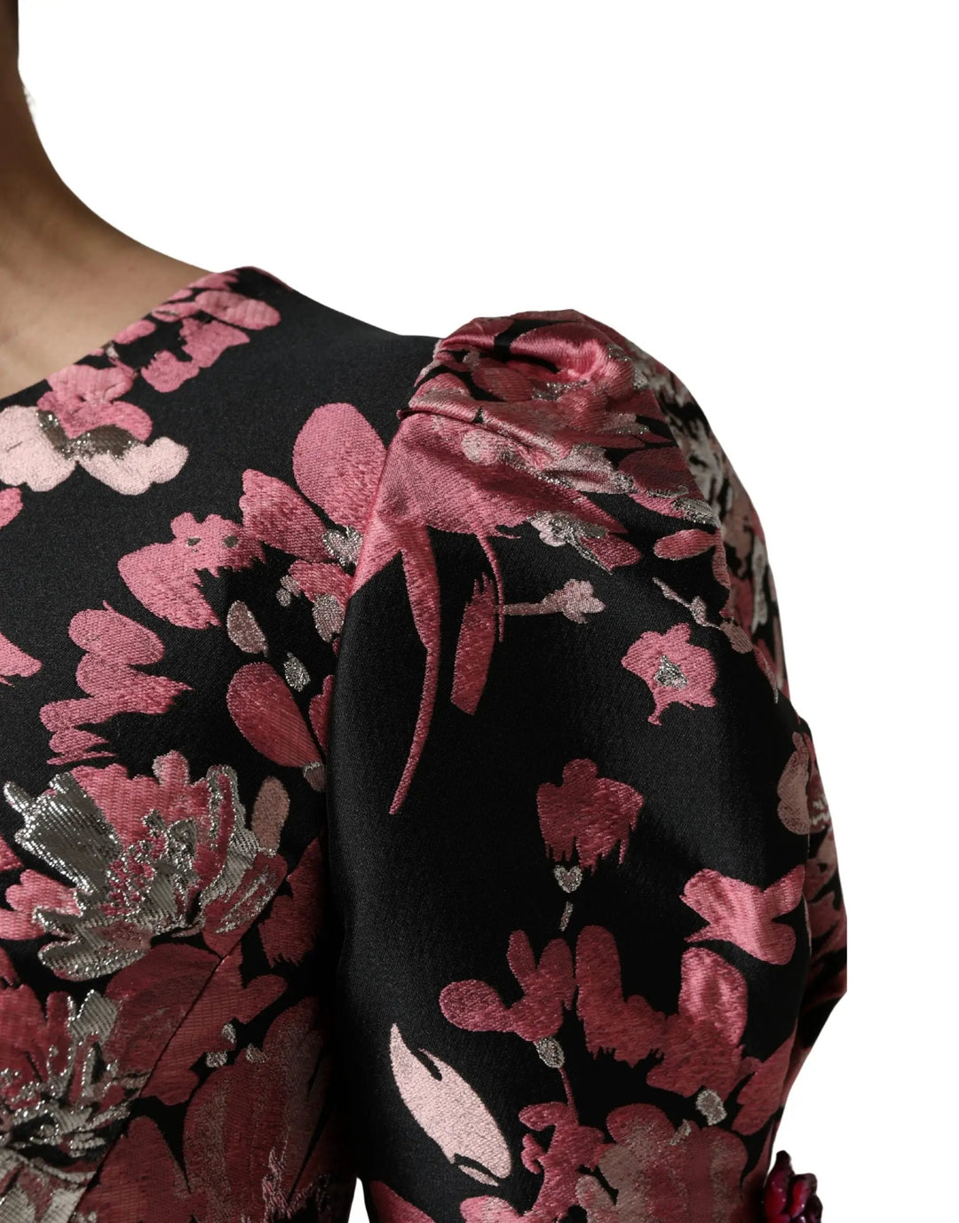 Dolce &amp; Gabbana Sample Sale | Dolce &amp; Gabbana Multicolor Floral Brocade A-line Mini Dress - | Designer outlet