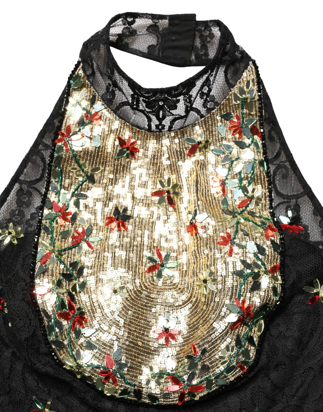 Dolce &amp; Gabbana Sample Sale | Dolce &amp; Gabbana Black Sequin Embellished Sheath Mini Dress - | Designer outlet