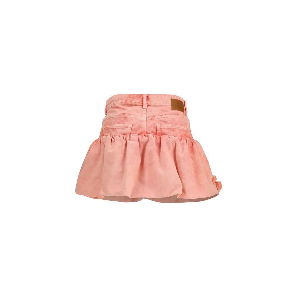 Ganni Multicolor Cotton Mini Skirt