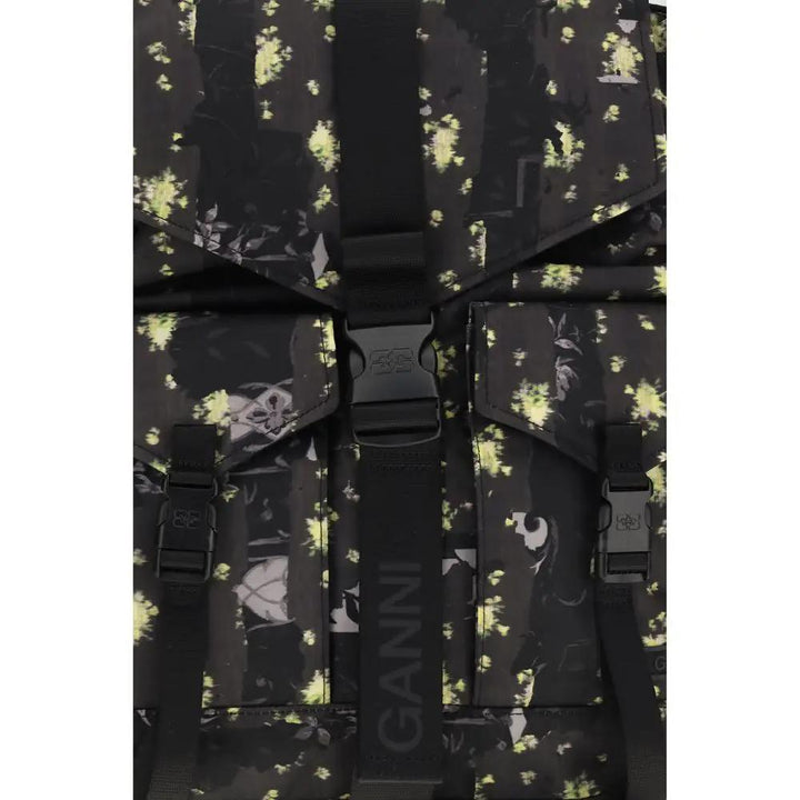 Ganni Multicolor Recycled Polyamide Backpack