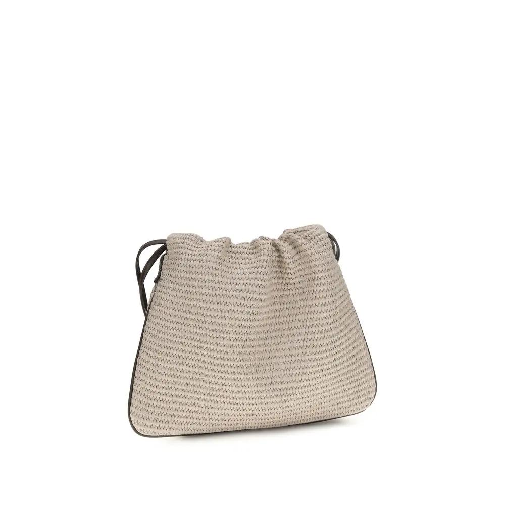 Brunello Cucinelli Sample Sale | Brunello Cucinelli Beige Cotton Shoulder Bag - | Designer outlet