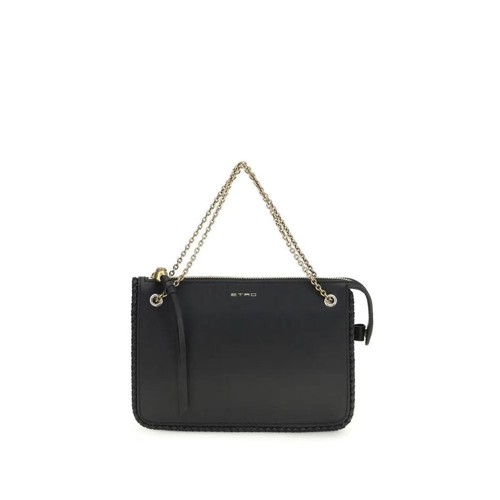 Etro Sample Sale | Etro Black Calf Leather Bos Taurus Clutch Bag - | Designer outlet