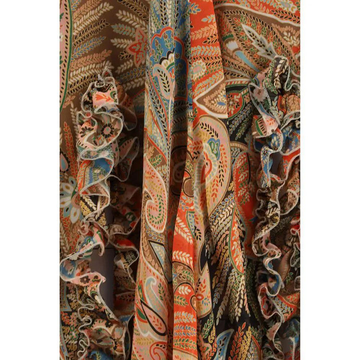Etro Sample Sale | Etro Multicolor Silk Long Skirt - | Designer outlet