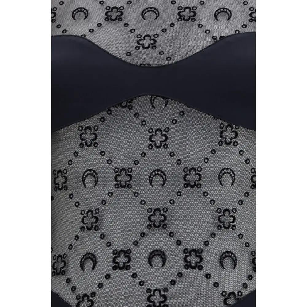 Marine Serre Sample Sale | Marine Serre Black Polyamide Bodysuit - | Designer outlet