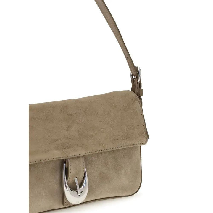 Staud Beige Calf Leather Bos Taurus Shoulder Bag