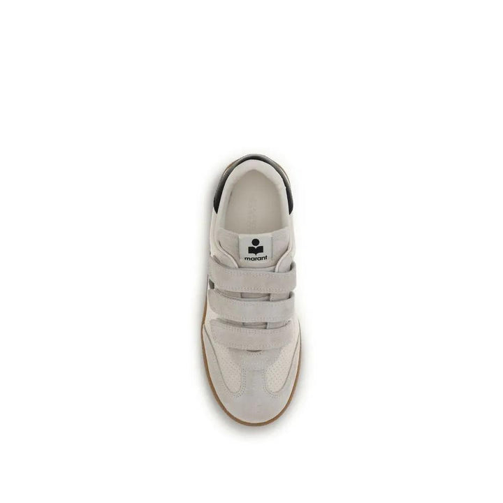 Isabel Marant Beige Calf Leather Bos Taurus Low Top Sneakers