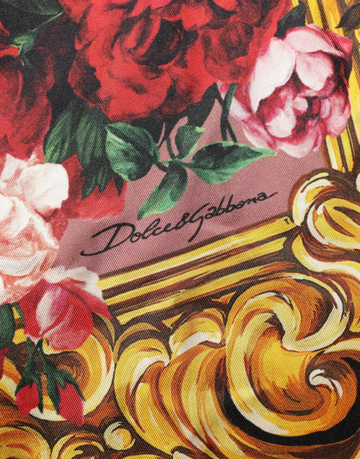 Dolce &amp; Gabbana Sample Sale | Dolce &amp; Gabbana Multicolor Floral Long Sleeves Button Down Shirt Top - | Designer outlet