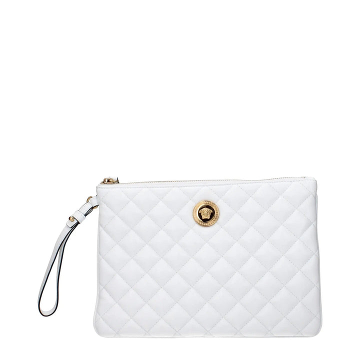 Versace Blue Leather Clutch Bag