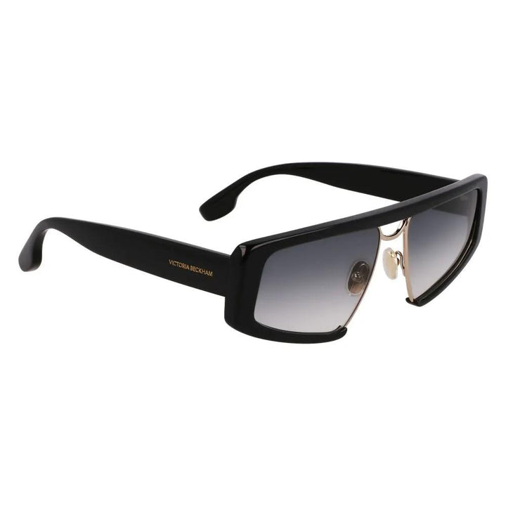 Victoria Beckham Black Metal &amp; Plastic Sunglasses