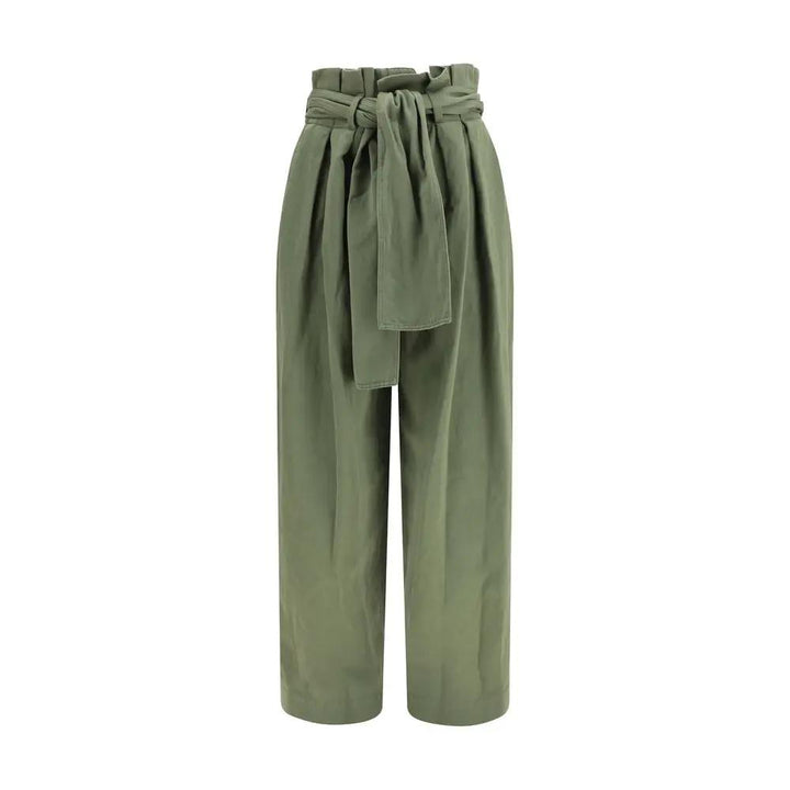 Balmain Bicolor Cotton Casual Pants