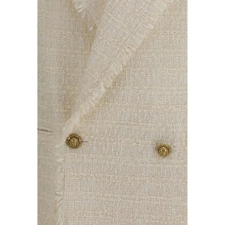 Balmain Beige Polyester Jackets And Coat