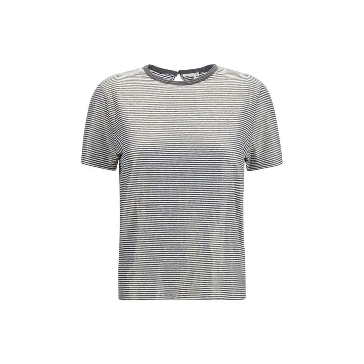 Brunello Cucinelli Multicolor Linen T-Shirt