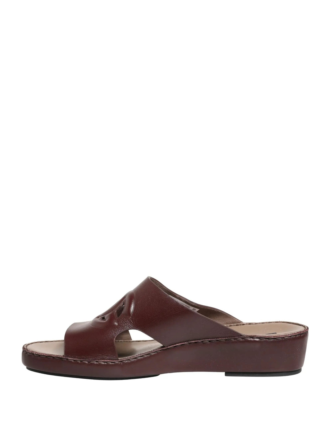 Dolce &amp; Gabbana Sample Sale | Dolce &amp; Gabbana Maroon Leather Cutout DG Logo Sandals Shoes - | Designer outlet