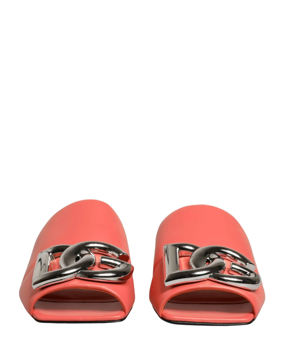 Dolce &amp; Gabbana Sample Sale | Dolce &amp; Gabbana Orange DG Logo Leather Flats Sandals Shoes - | Designer outlet