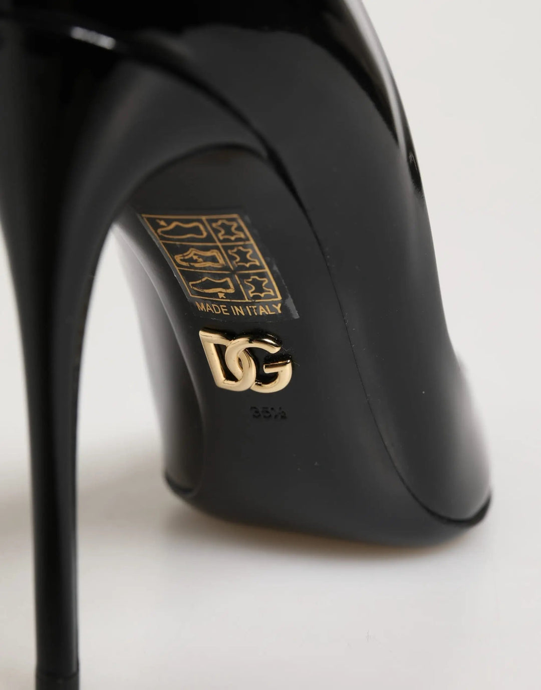 Dolce &amp; Gabbana Sample Sale | Dolce &amp; Gabbana Black Calf Leather Stiletto Heels Pumps Shoes - | Designer outlet