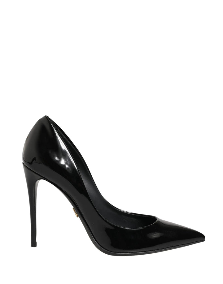 Dolce &amp; Gabbana Sample Sale | Dolce &amp; Gabbana Black Calf Leather Stiletto Heels Pumps Shoes - | Designer outlet