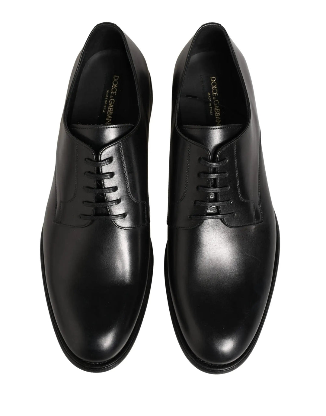 Dolce &amp; Gabbana Sample Sale | Dolce &amp; Gabbana Black Calfskin Leather Derby Men Dress Shoes - | Designer outlet