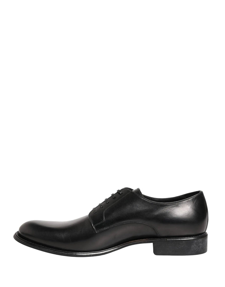 Dolce &amp; Gabbana Sample Sale | Dolce &amp; Gabbana Black Calfskin Leather Derby Men Dress Shoes - | Designer outlet