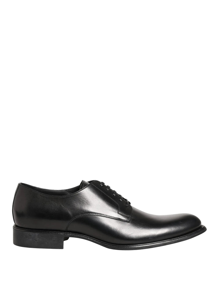 Dolce &amp; Gabbana Sample Sale | Dolce &amp; Gabbana Black Calfskin Leather Derby Men Dress Shoes - | Designer outlet