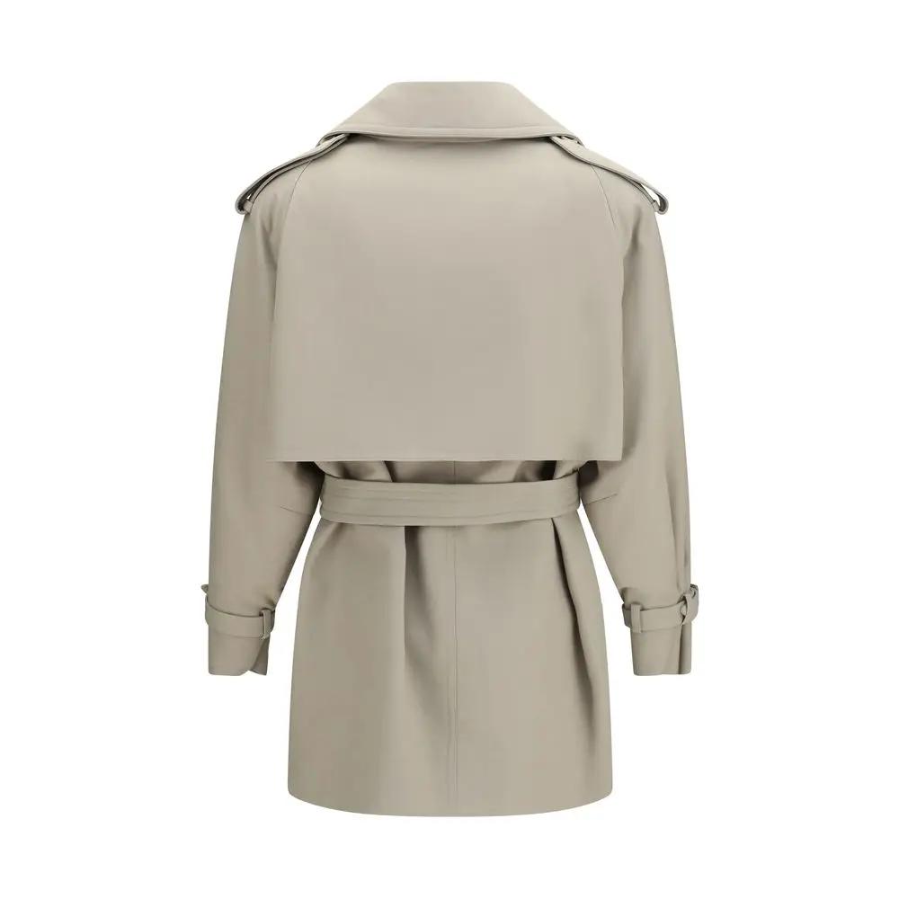 Max Mara Beige Cotton Trench Coat