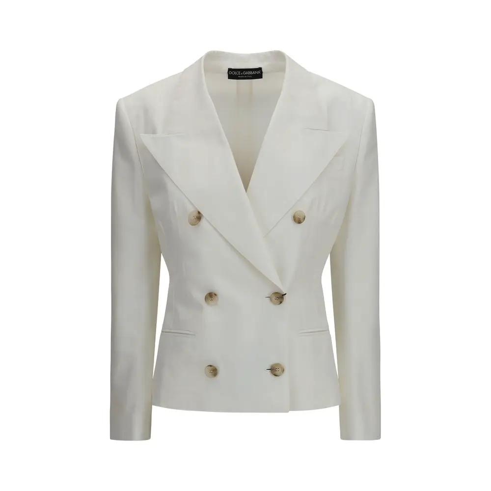 Dolce &amp; Gabbana White Cotton Blazer