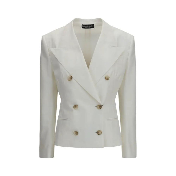 Dolce &amp; Gabbana White Cotton Blazer
