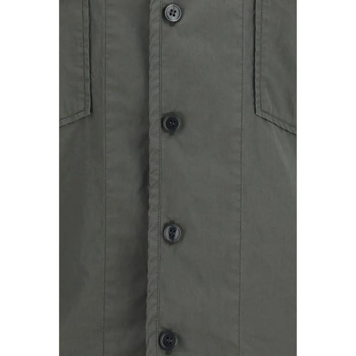 Dolce &amp; Gabbana Gray Cotton Shortsleeve Shirt