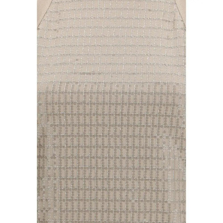 Brunello Cucinelli Beige Cotton Sleeveles T-Shirt