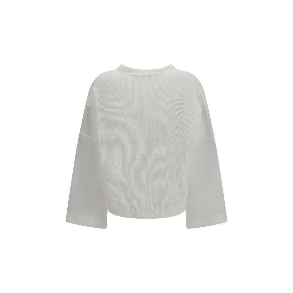 Brunello Cucinelli White Cotton Cardigan
