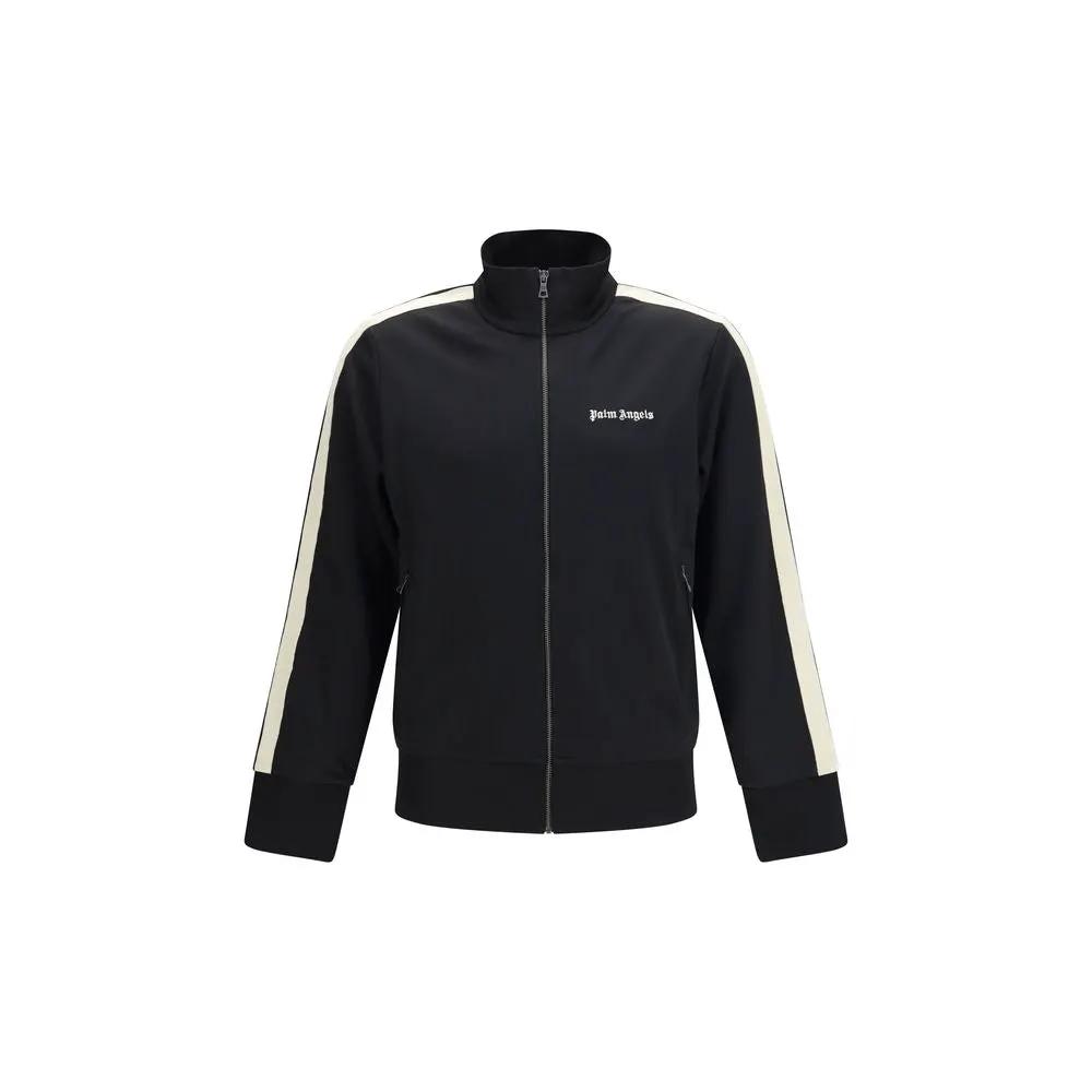Palm Angels Black Polyester Shell Jacket