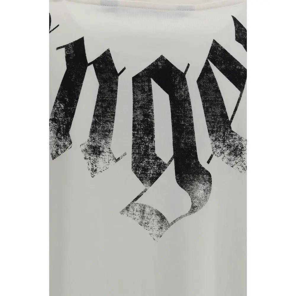 Palm Angels White Cotton T-Shirt