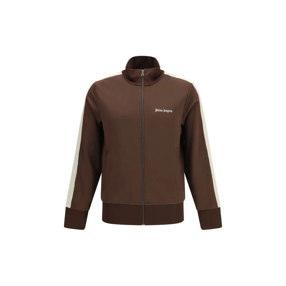 Palm Angels Brown Polyester Shell Jacket