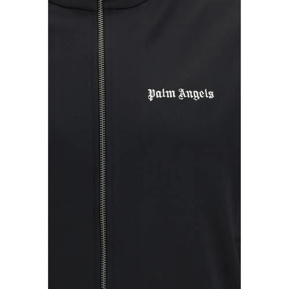 Palm Angels Black Polyester Shell Jacket