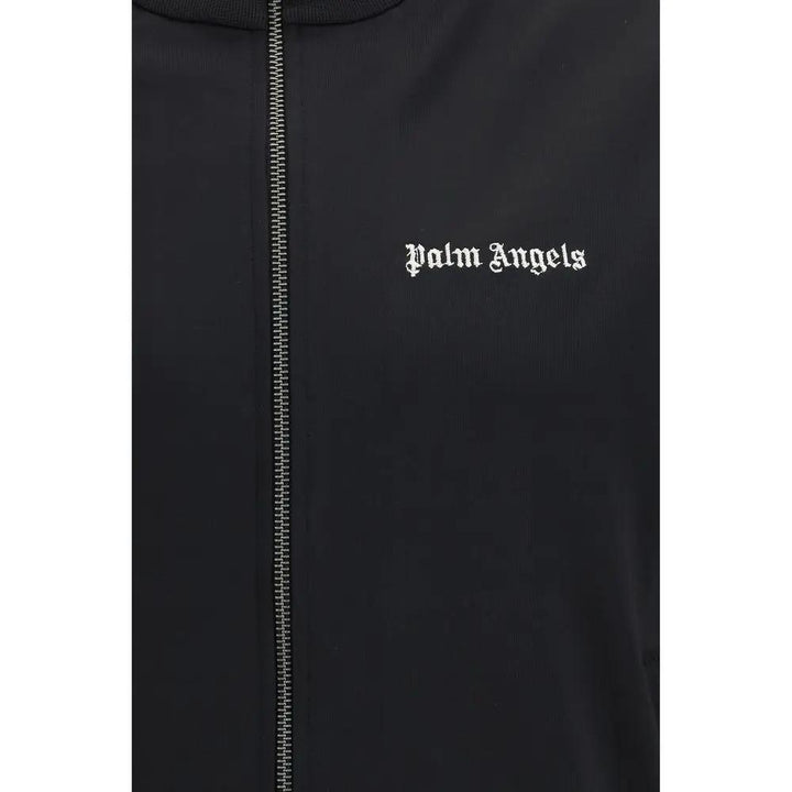 Palm Angels Black Polyester Shell Jacket