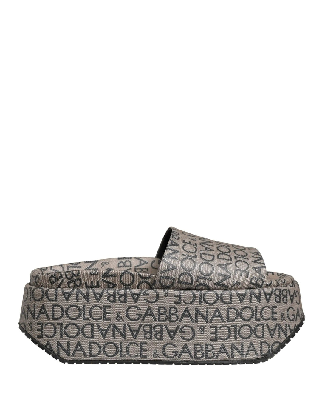 Dolce &amp; Gabbana Sample Sale | Dolce &amp; Gabbana Gray Leather Monogram Logo Sandals Shoes - | Designer outlet