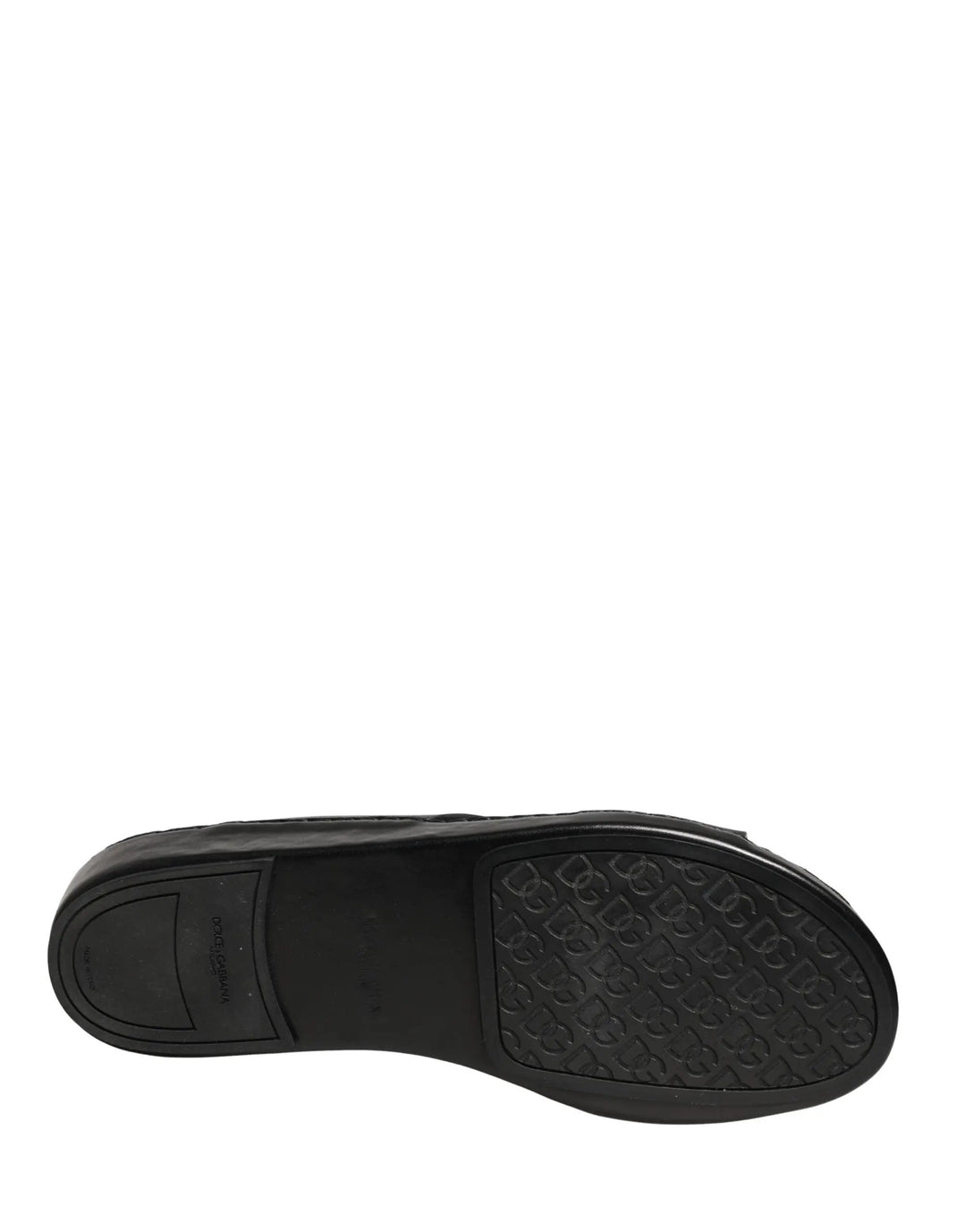 Dolce &amp; Gabbana Sample Sale | Dolce &amp; Gabbana Black Leather Cutout DG Logo Sandals Shoes - | Designer outlet