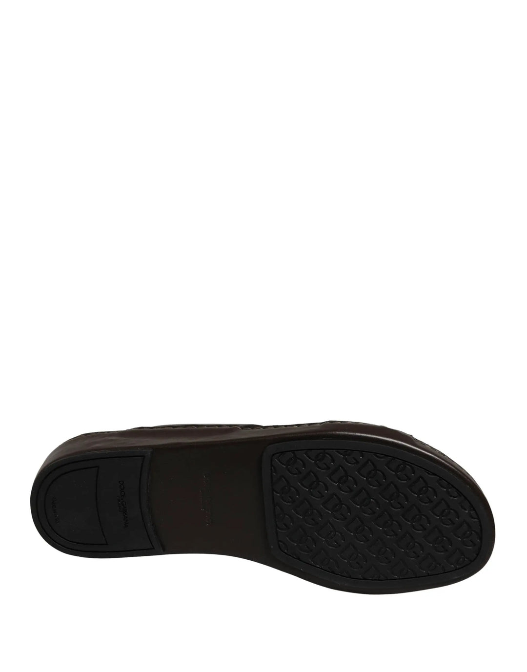 Dolce &amp; Gabbana Sample Sale | Dolce &amp; Gabbana Brown Leather Cutout DG Logo Sandals Shoes - | Designer outlet