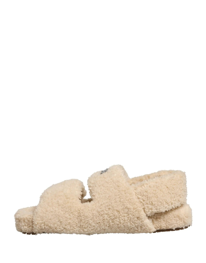 Dolce &amp; Gabbana Sample Sale | Dolce &amp; Gabbana Beige Faux Fur Slides Men Flats Sandals Shoes - | Designer outlet