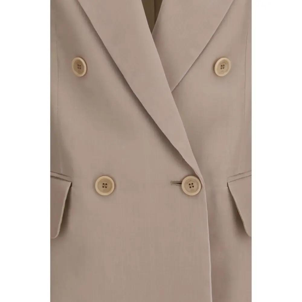 Max Mara Sample Sale | Max Mara Beige Silk Blazer - | Designer outlet