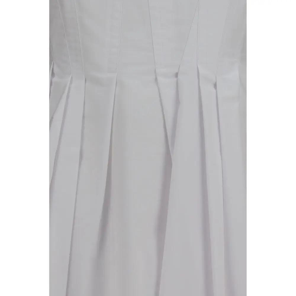 Max Mara White Cotton Casual Dress