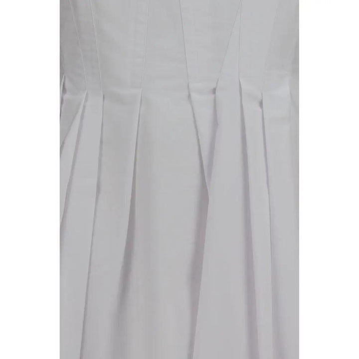 Max Mara White Cotton Casual Dress