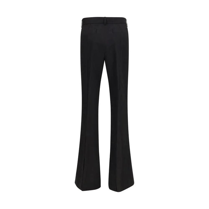 Max Mara Black Viscose Flared Pants