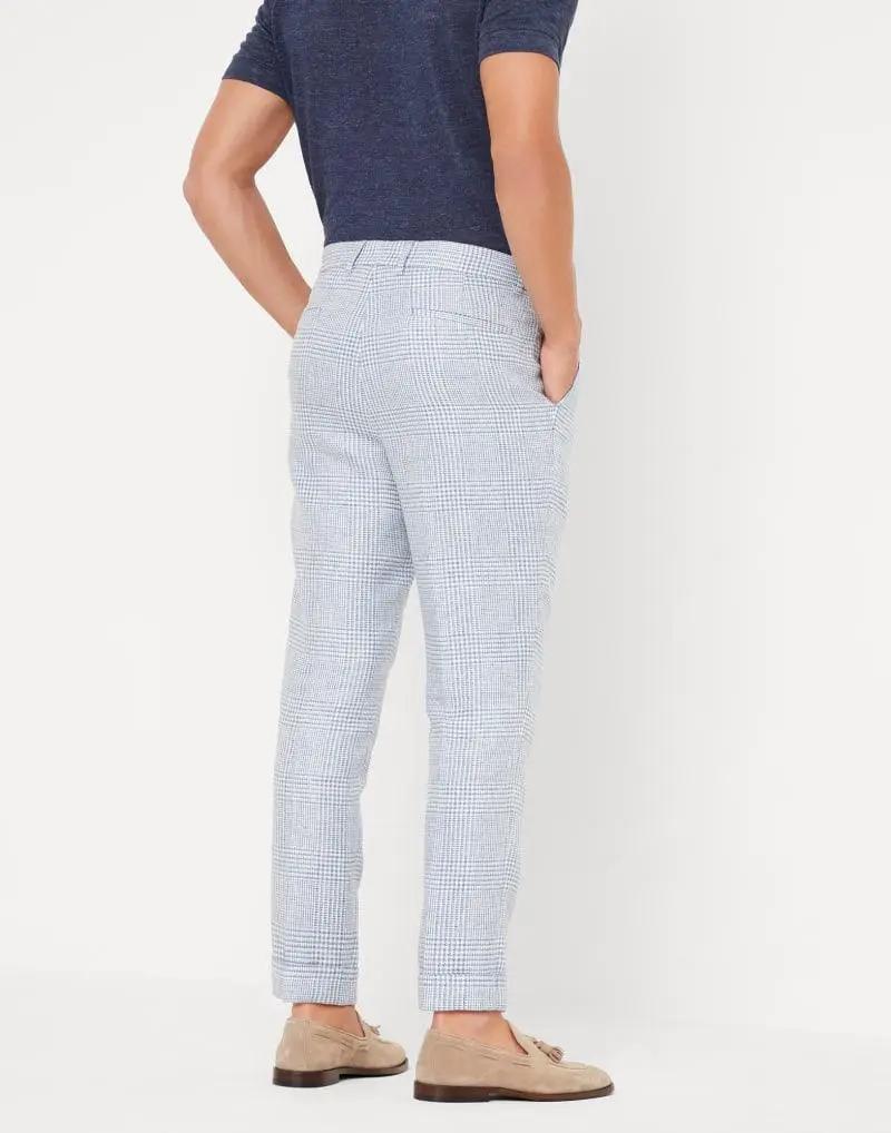 Brunello Cucinelli Sample Sale | Brunello Cucinelli Light Blue Linen Two-Piece Suit - | Designer outlet