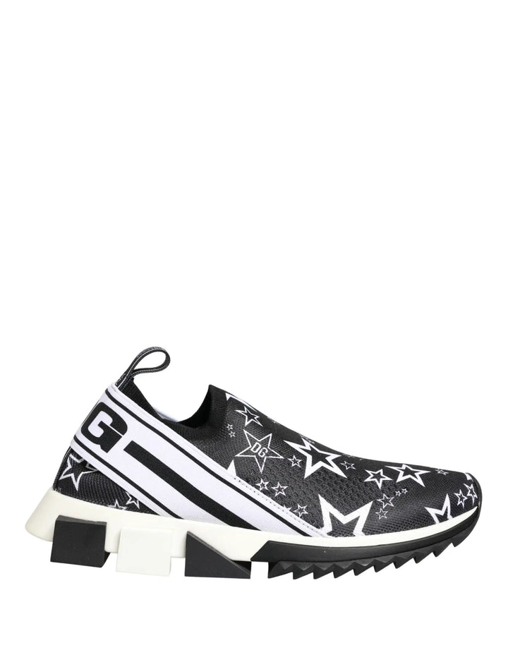 Dolce &amp; Gabbana Sample Sale | Dolce &amp; Gabbana Black Stars Logo SORRENTO Sneakers Shoes - | Designer outlet