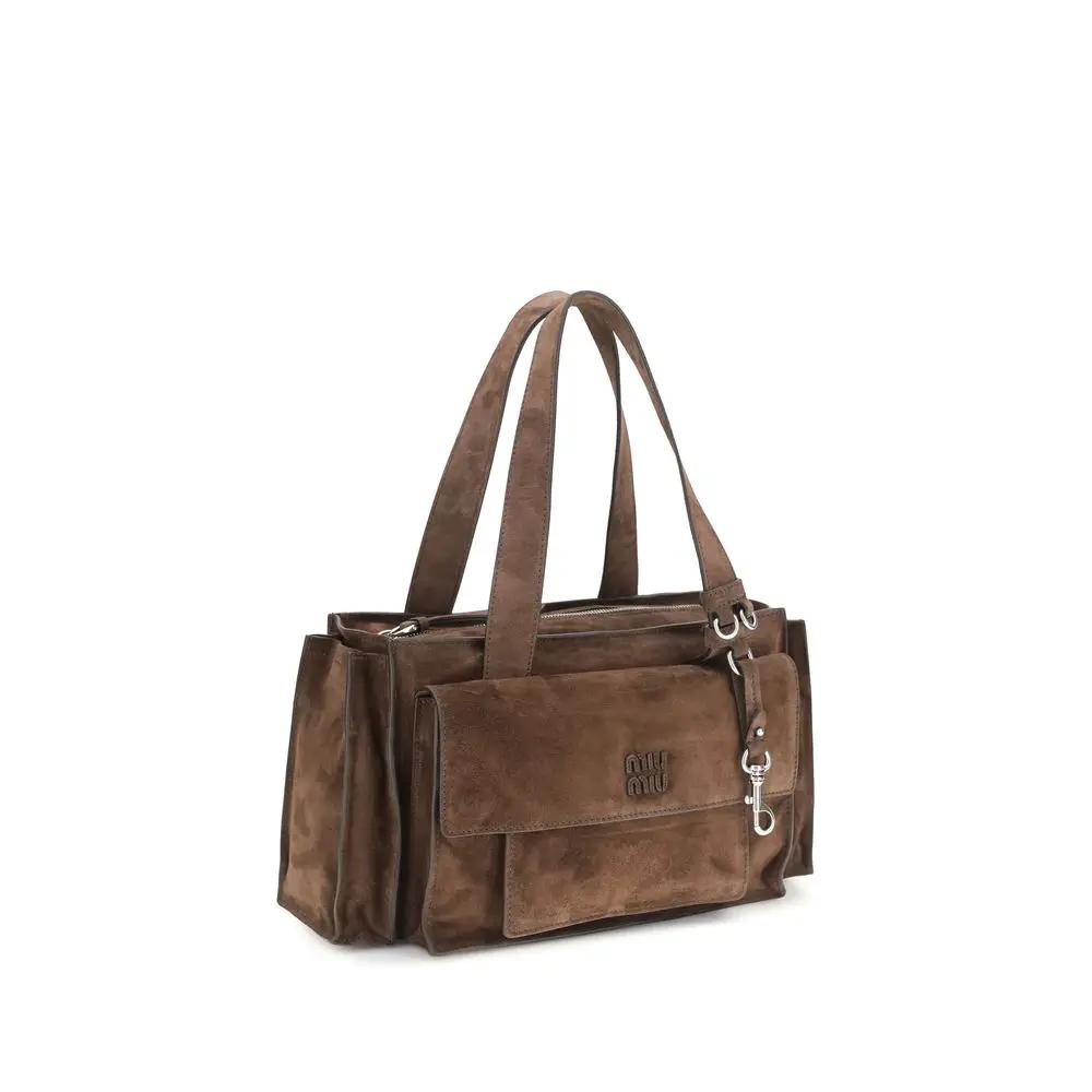 Miu Miu Sample Sale | Miu Miu Brown Calf Leather Bos Taurus Shoulder Bag - | Designer outlet